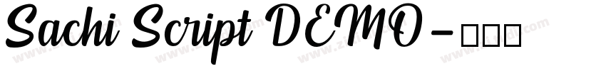 Sachi Script DEMO字体转换